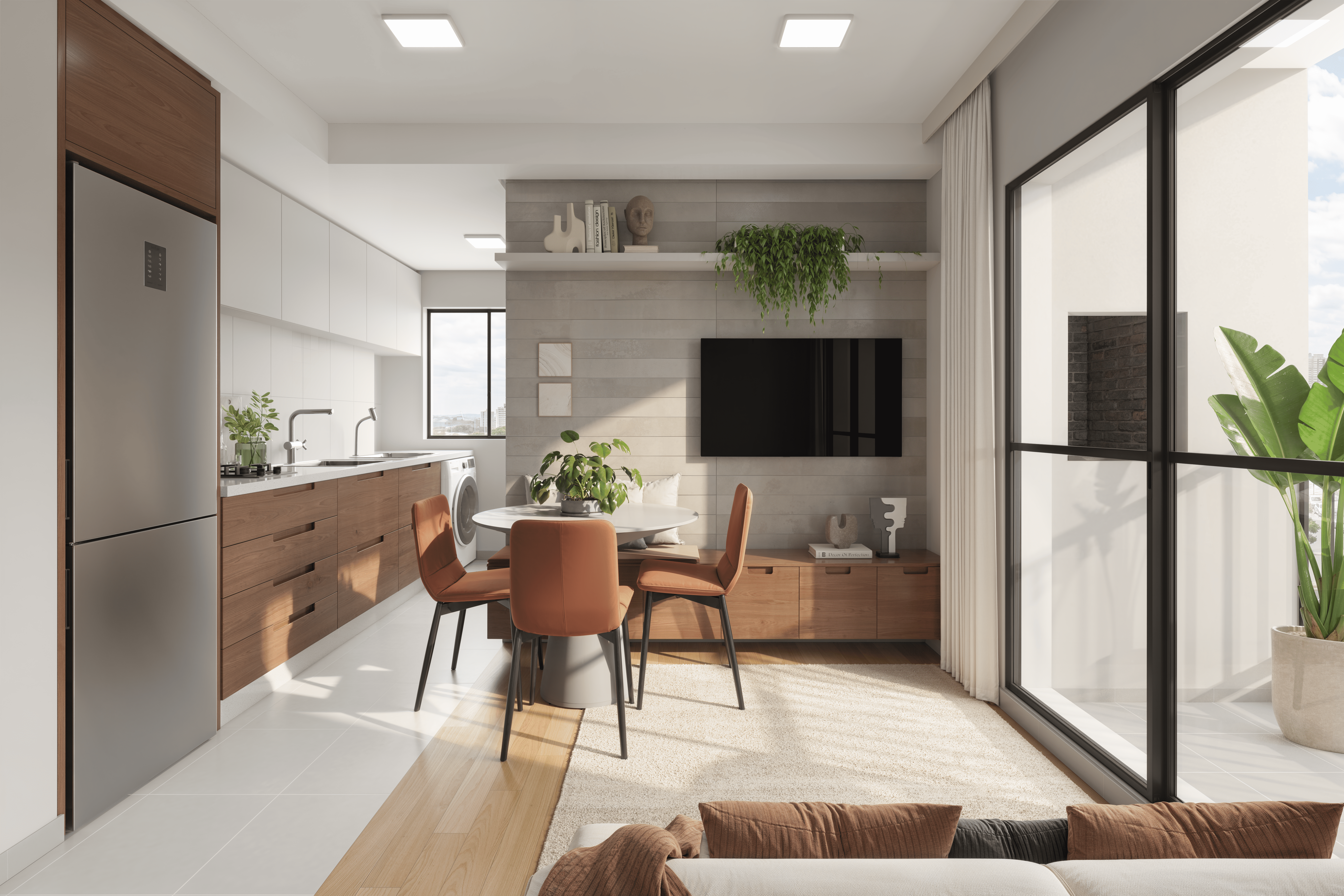 Apartamento de ponta living